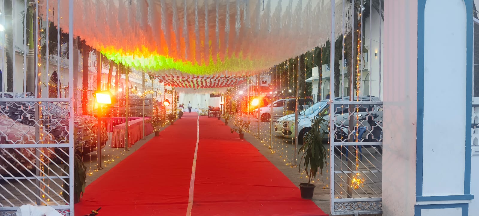 Vibrant Stage Seating with Cushions