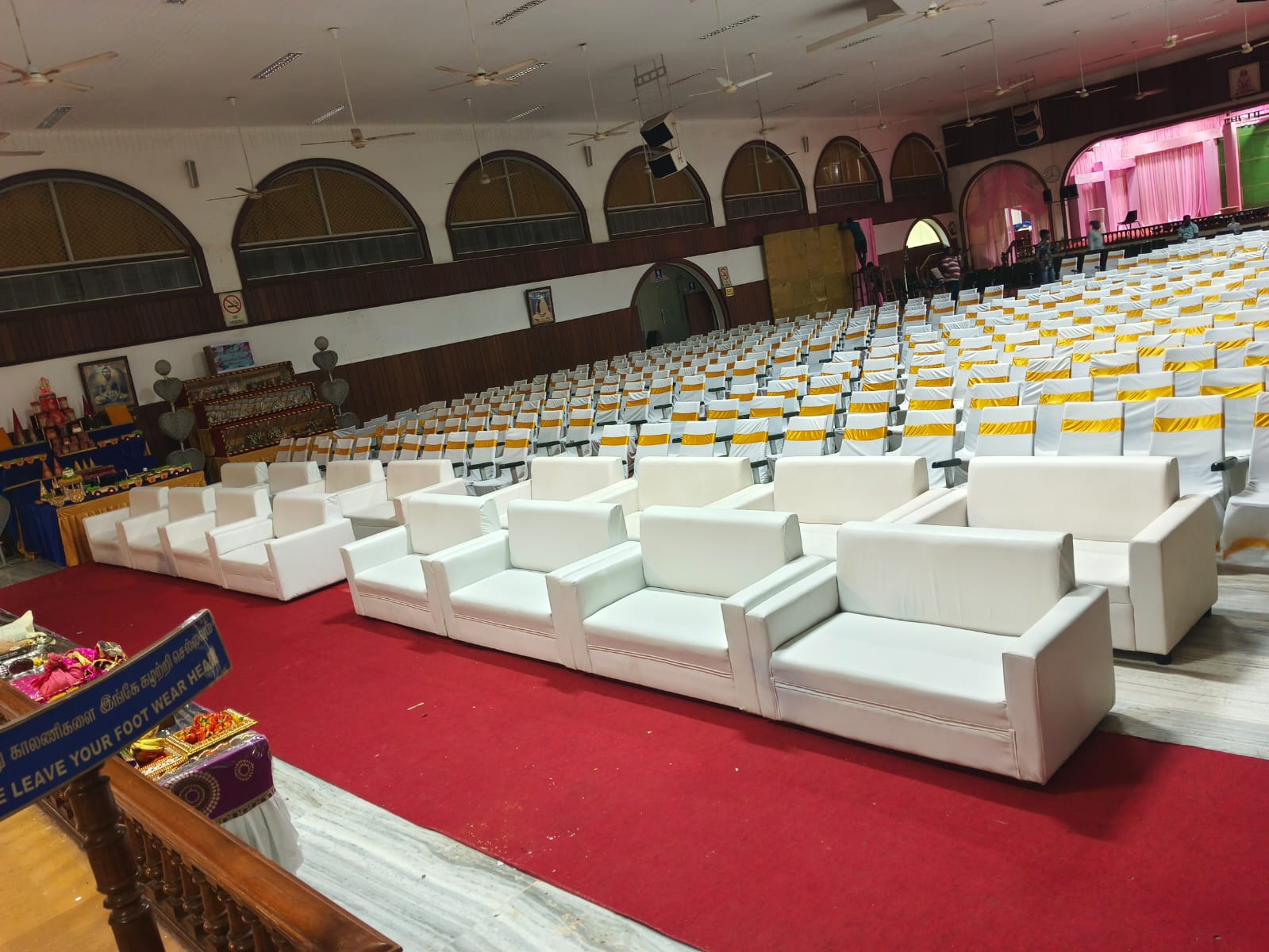 Plastic Chairs for Temple Festivals